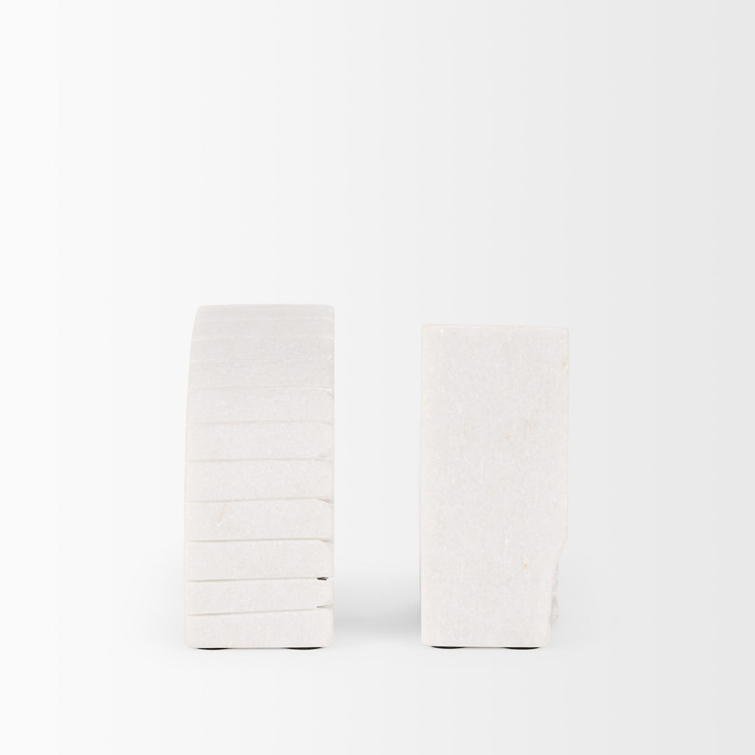 Somerset White Marble Book End