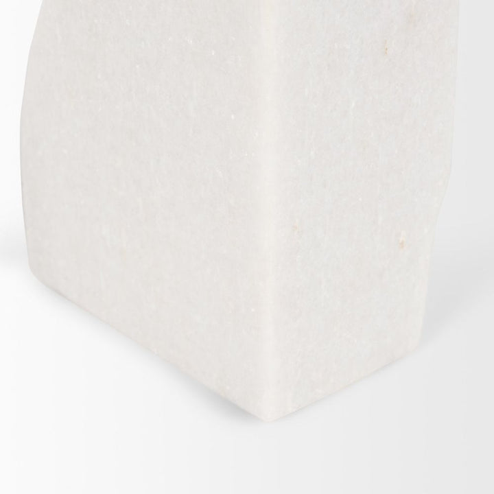 Somerset White Marble Book End