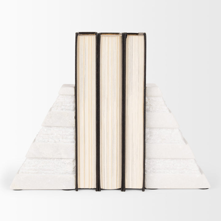 Vallina White Marble Book End