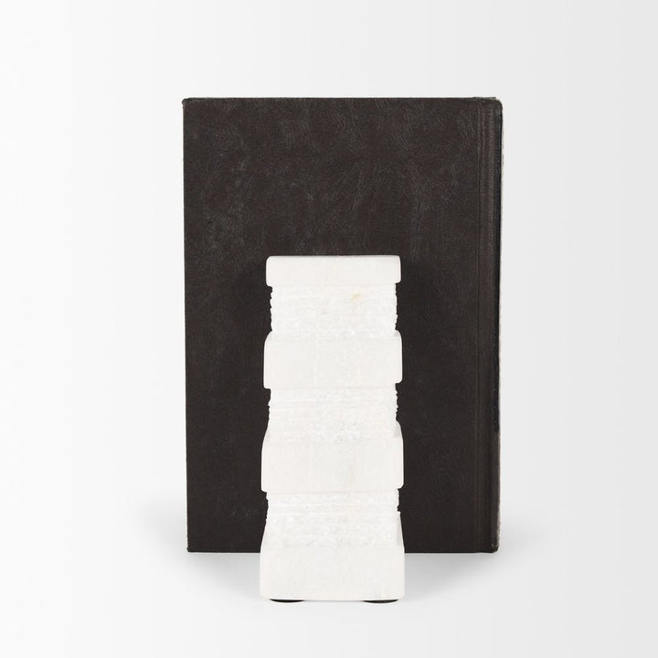 Vallina White Marble Book End