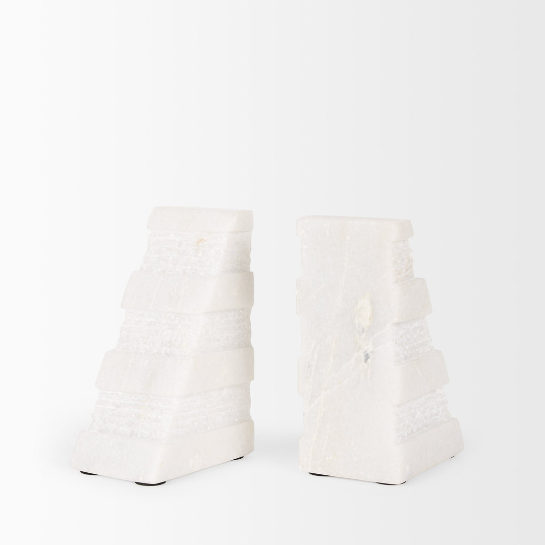 Vallina White Marble Book End