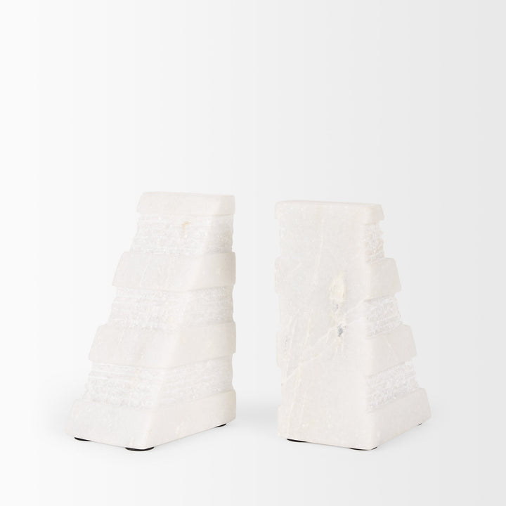Vallina White Marble Book End