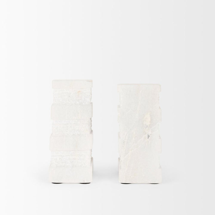 Vallina White Marble Book End