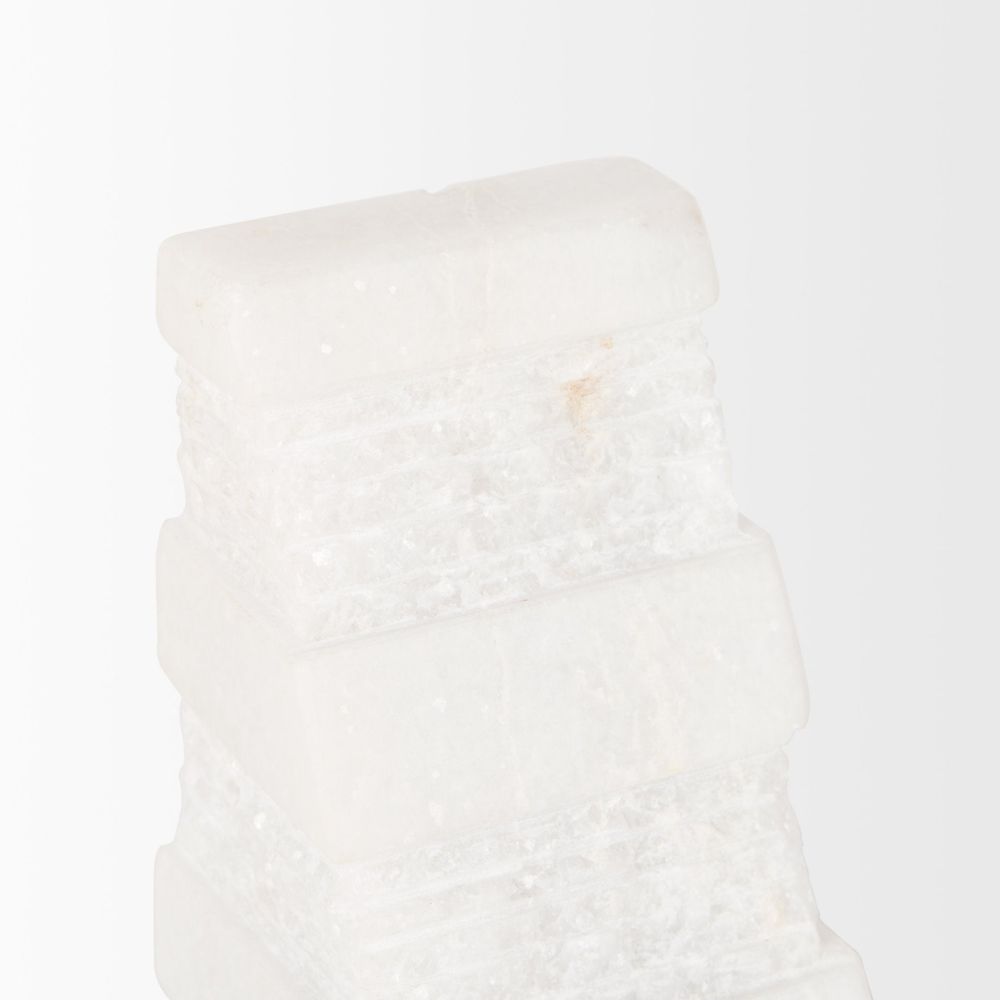 Vallina White Marble Book End