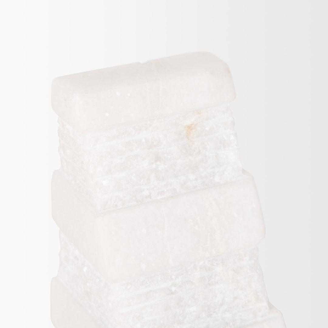 Vallina White Marble Book End