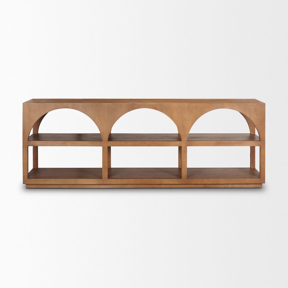 Kingsley Brown Wood | Large Console Table