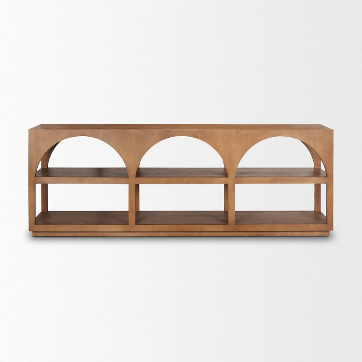 Kingsley Brown Wood | Large Console Table