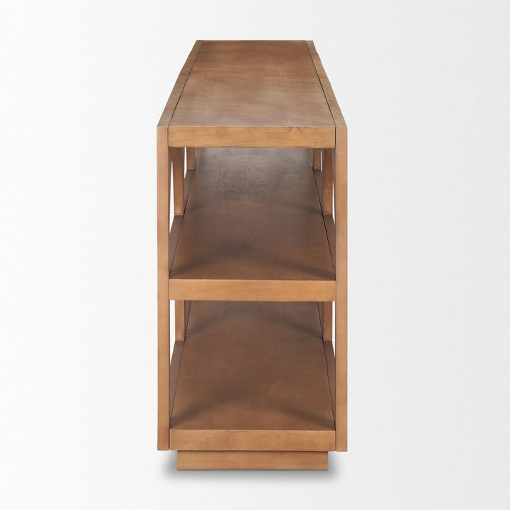Kingsley Brown Wood | Large Console Table