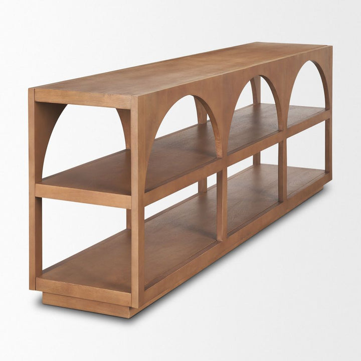 Kingsley Brown Wood | Large Console Table