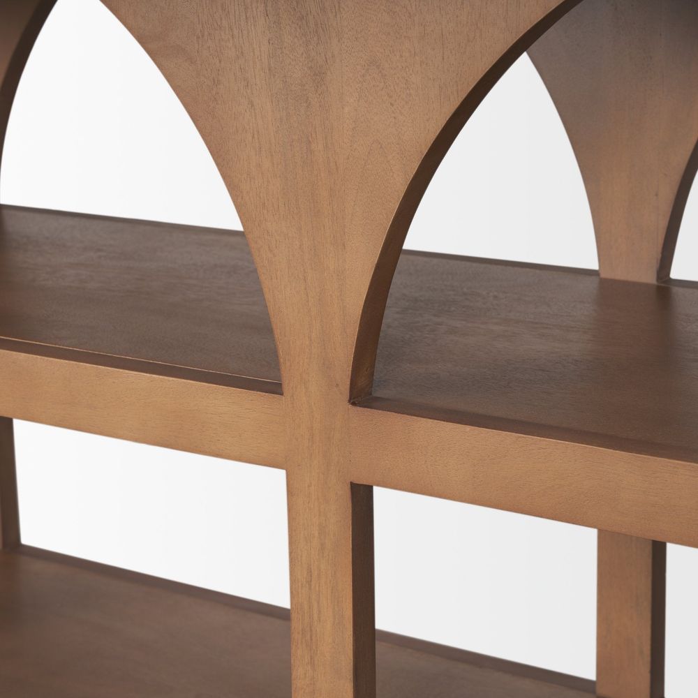 Kingsley Brown Wood | Large Console Table