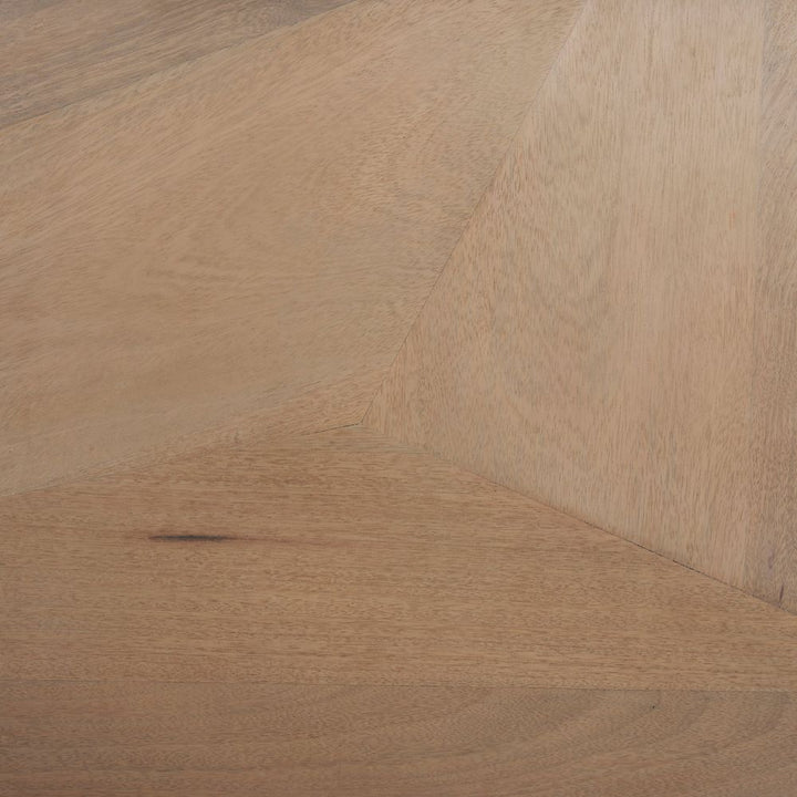 Victoria Light Brown Wood | Black Metal Sideboard