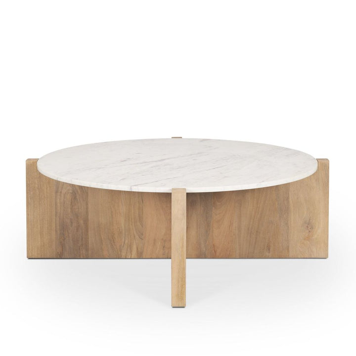 Theodore Light Brown | Marble Coffee Table