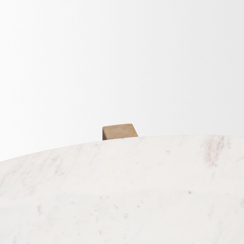 Theodore Light Brown | Marble Coffee Table