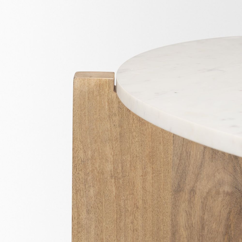Theodore Light Brown | Marble Coffee Table