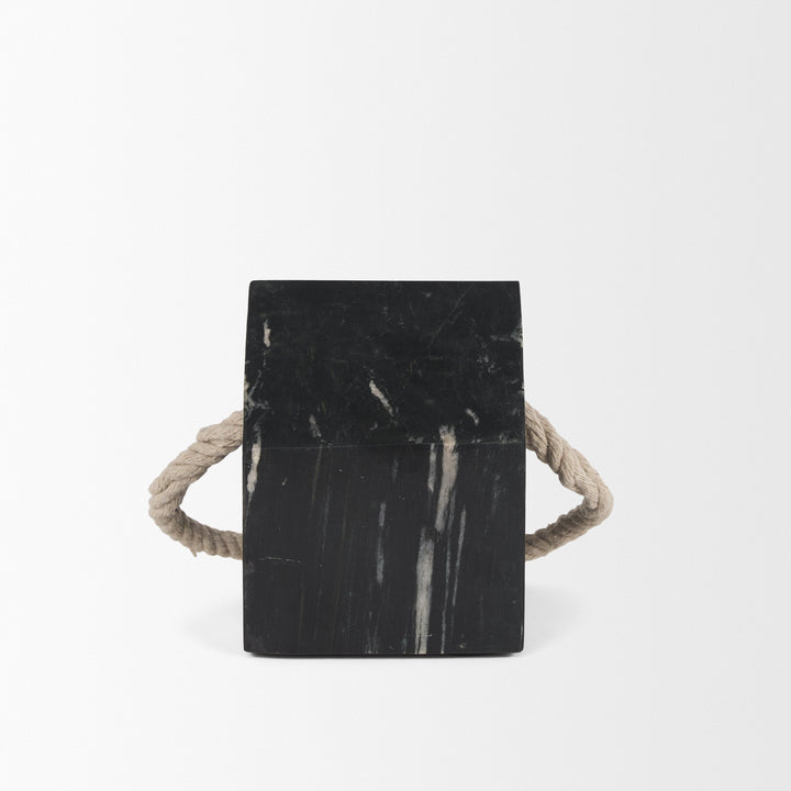 Raven Black Marble Decorative Object