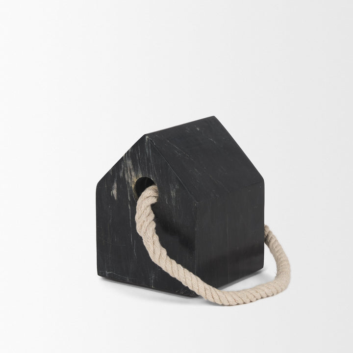 Raven Black Marble Decorative Object