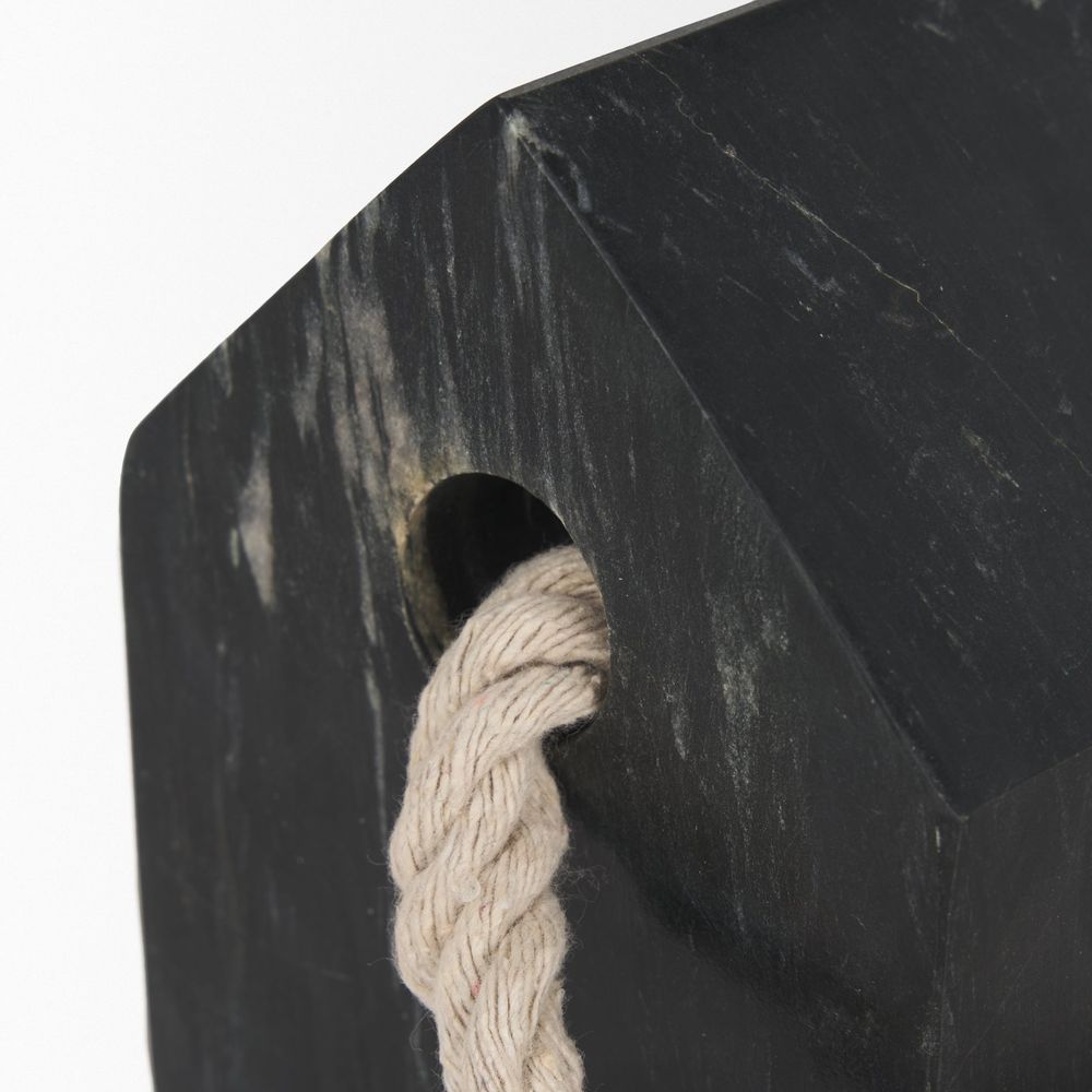Raven Black Marble Decorative Object