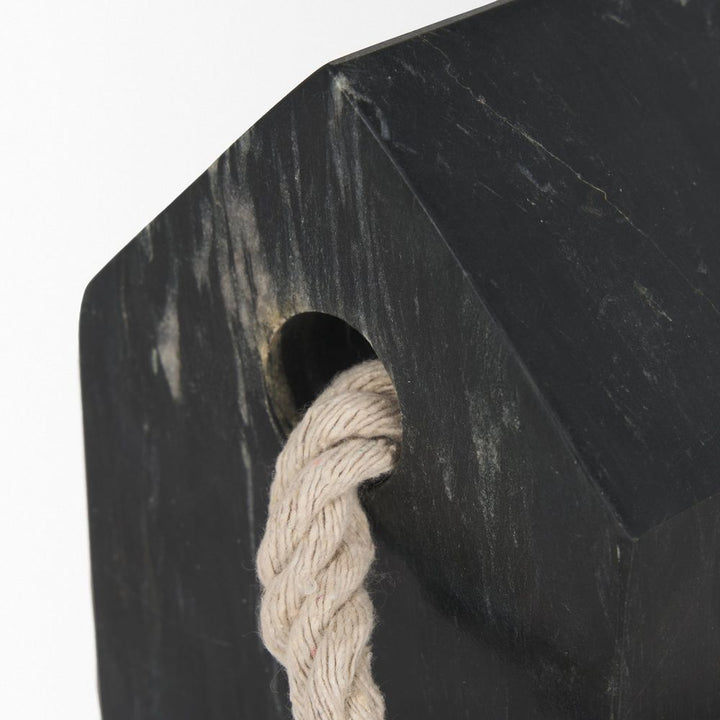 Raven Black Marble Decorative Object