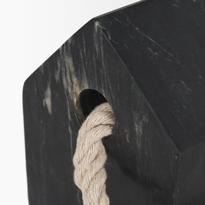 Raven Black Marble Decorative Object