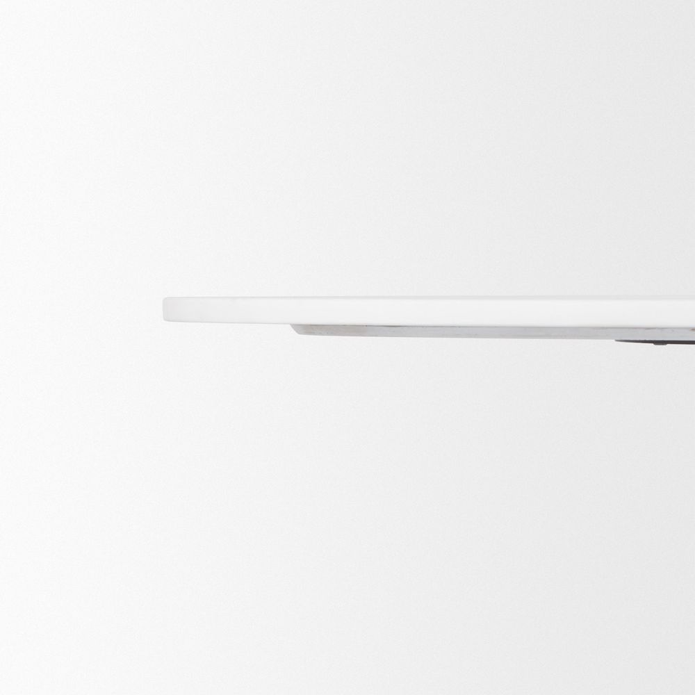 Dining Tables Fabian White Marble | Black Wood Dining Table