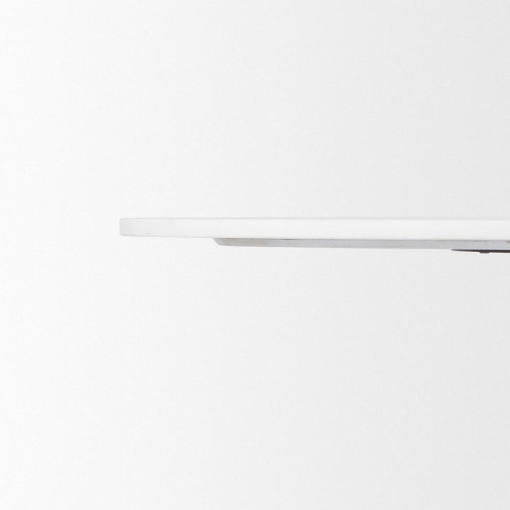 Dining Tables Fabian White Marble | Black Wood Dining Table