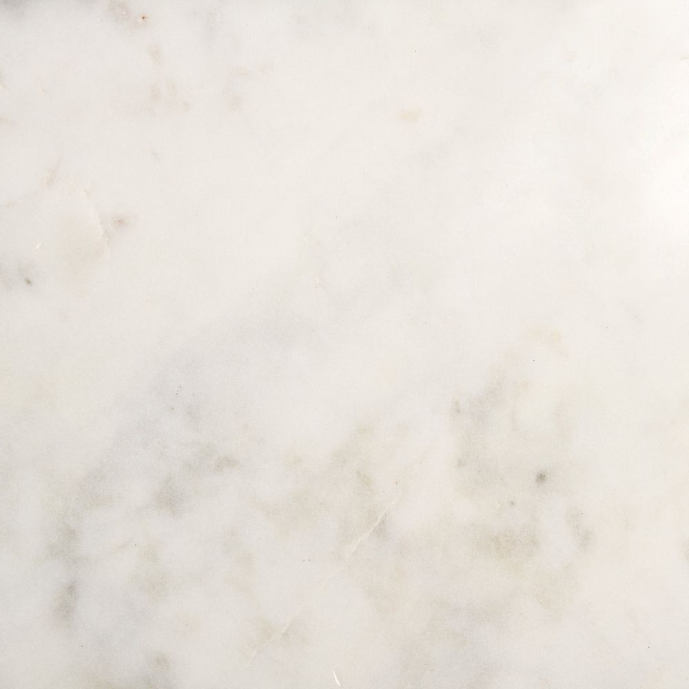 Vesper White Marble | Gold Metal Accent Table