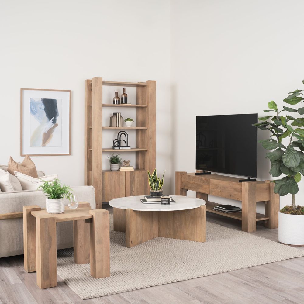 Coffee Tables Theodore Light Brown | Marble Coffee Table