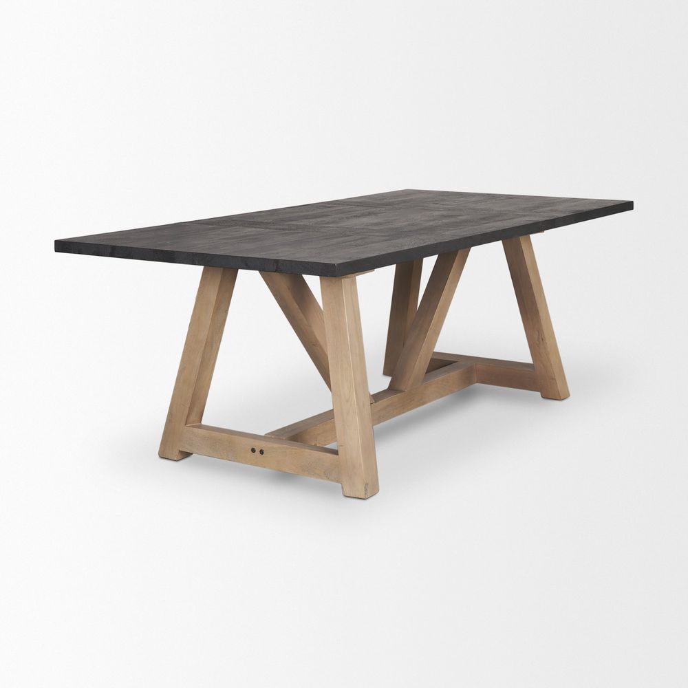 Dining Tables Solace Black | Brown | 84x42 Dining Table