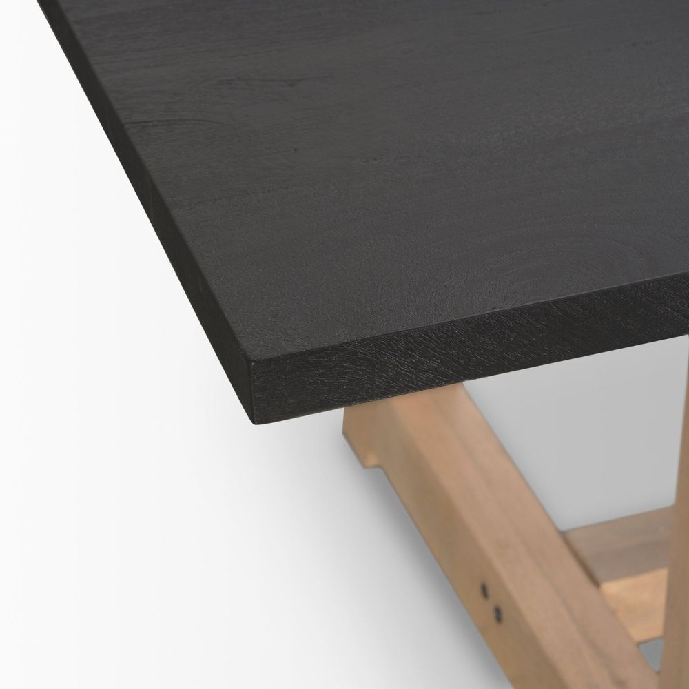 Solace Black | Brown | 84x42 Dining Table