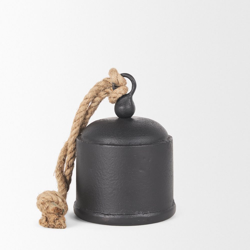 Stravinsky Matte Black Metal | Medium Decorative Object