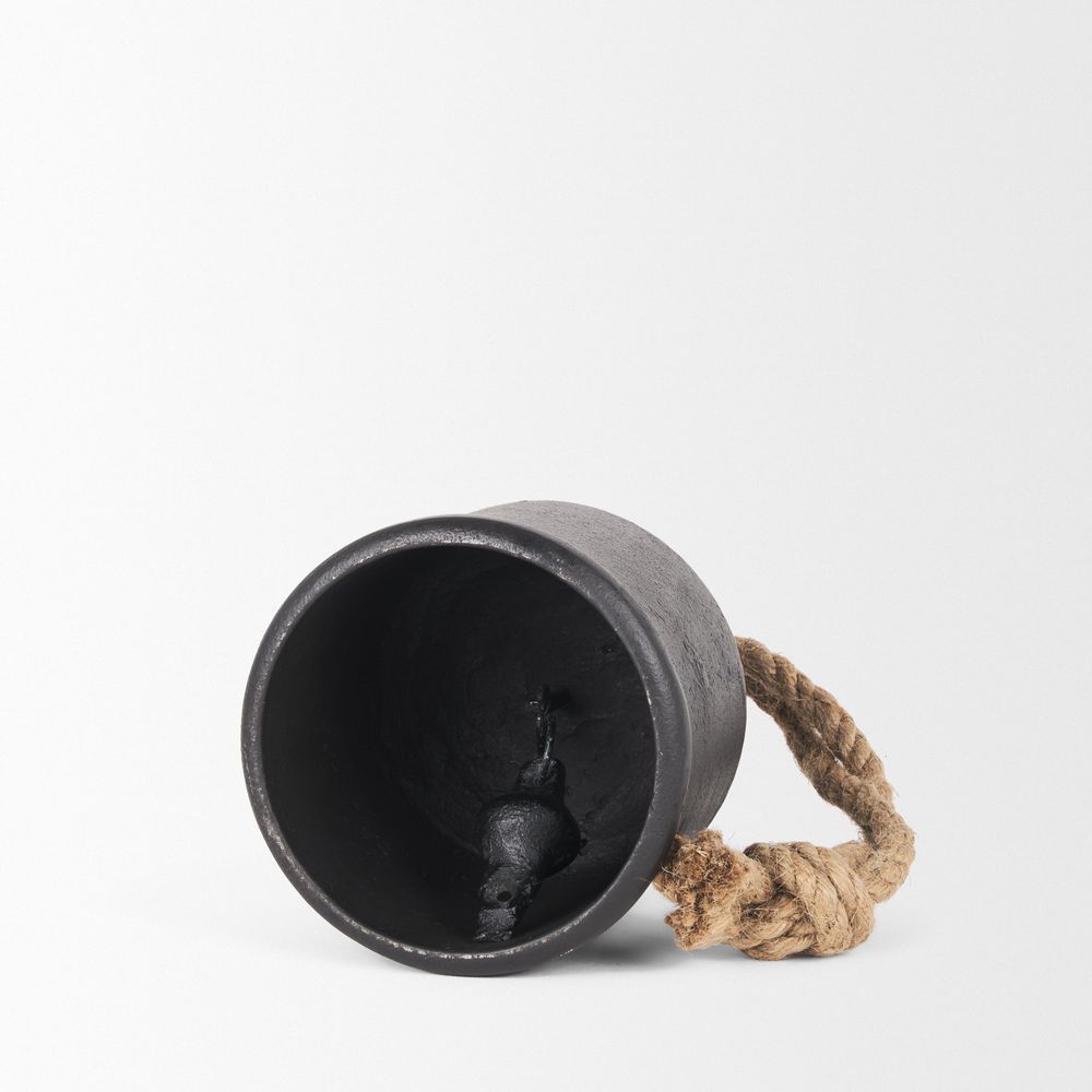 Stravinsky Matte Black Metal | Medium Decorative Object