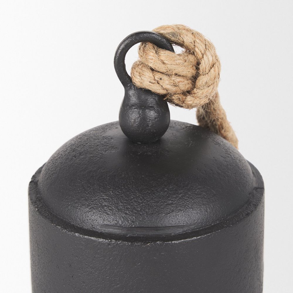 Stravinsky Matte Black Metal | Medium Decorative Object