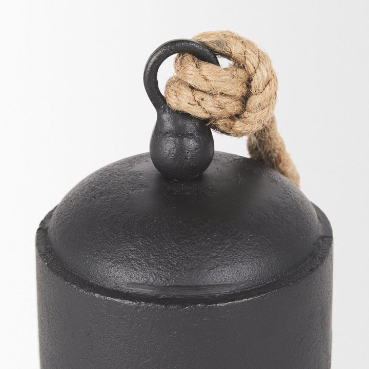 Stravinsky Matte Black Metal | Medium Decorative Object