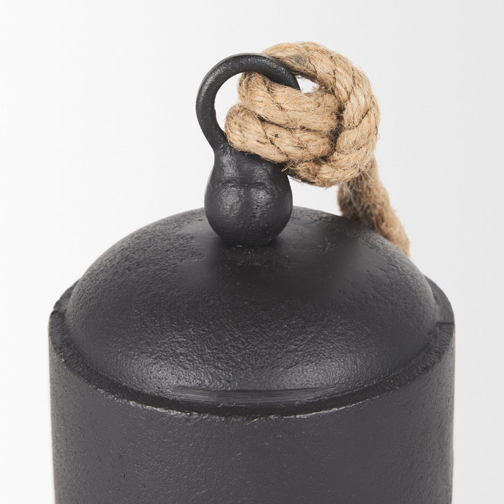Stravinsky Matte Black Metal | Medium Decorative Object