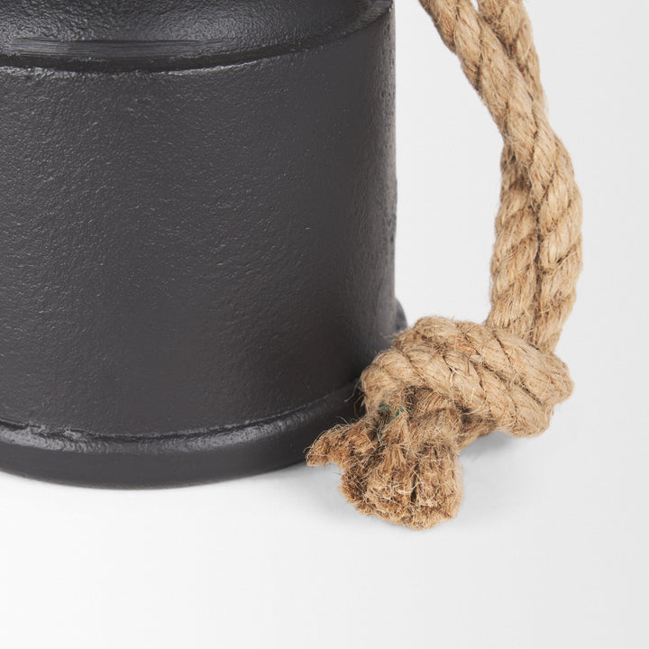 Stravinsky Matte Black Metal | Medium Decorative Object