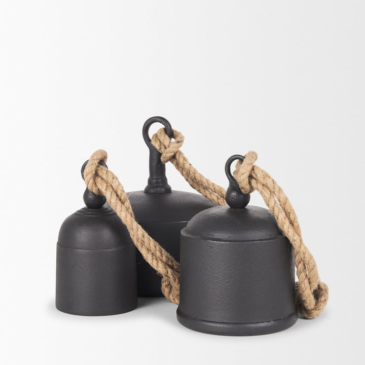 Stravinsky Matte Black Metal | Medium Decorative Object