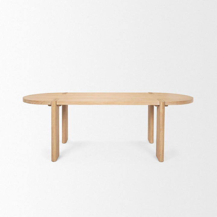 Althea Light Brown | Wood Dining Table