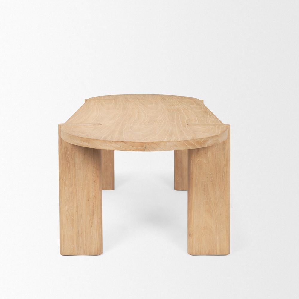 Althea Light Brown | Wood Dining Table