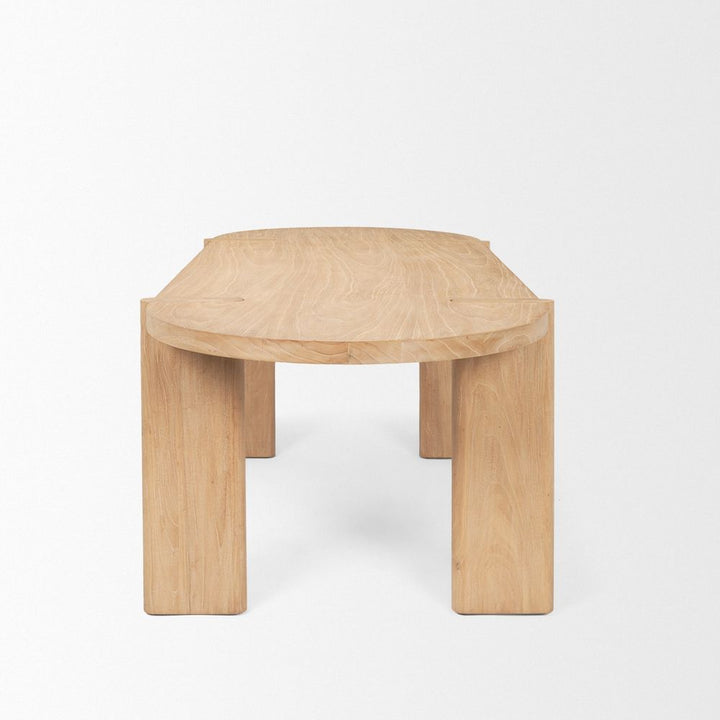 Althea Light Brown | Wood Dining Table
