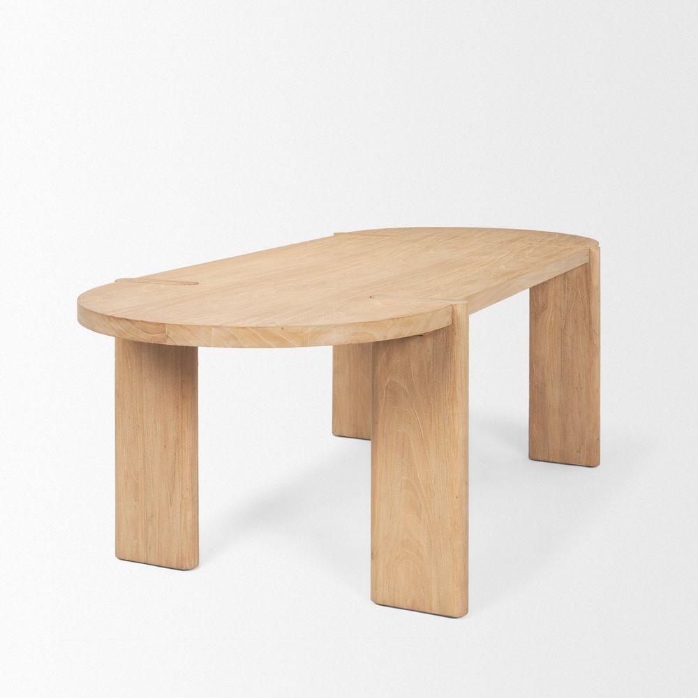 Althea Light Brown | Wood Dining Table