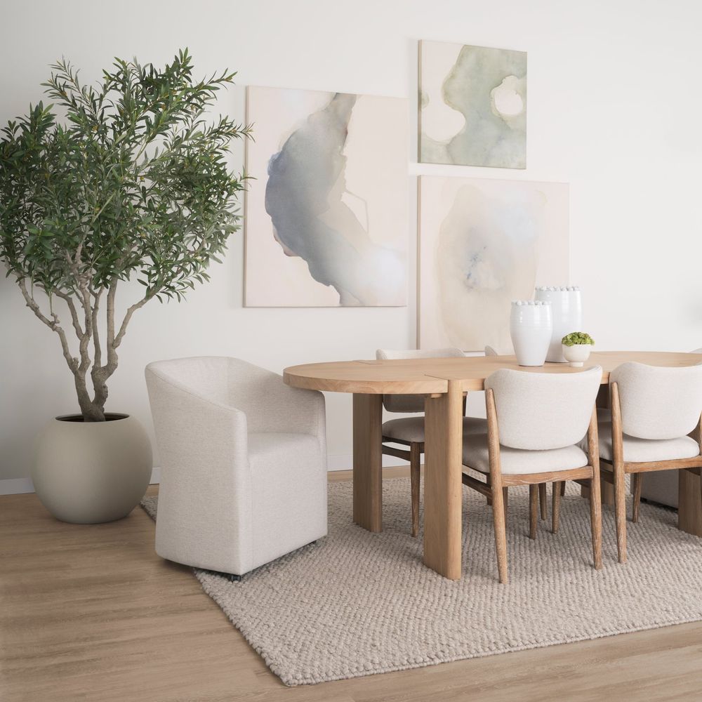 Althea Light Brown | Wood Dining Table