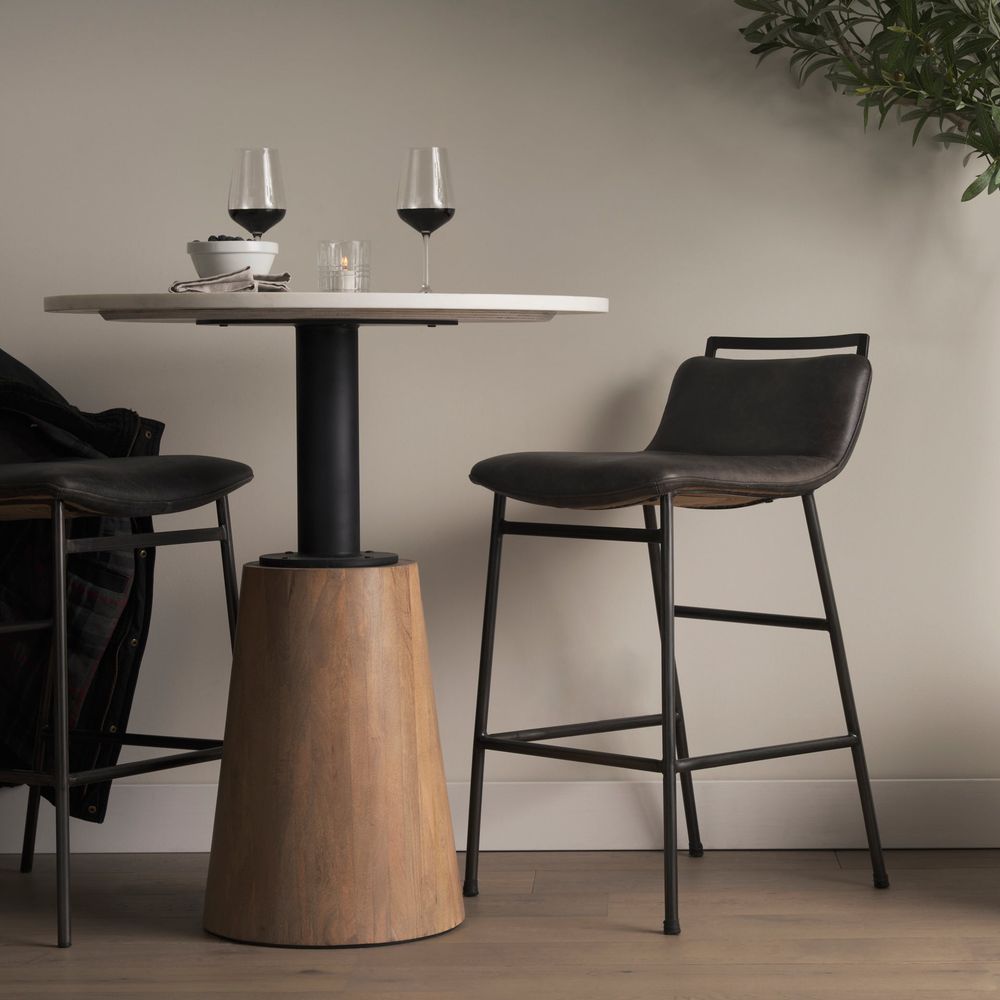 Dining Tables Fabian White Marble | Blonde Wood Dining Table