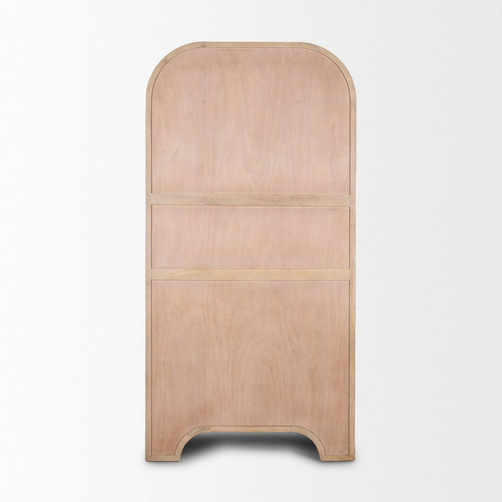 Galvin Light Brown Wood Display Cabinet