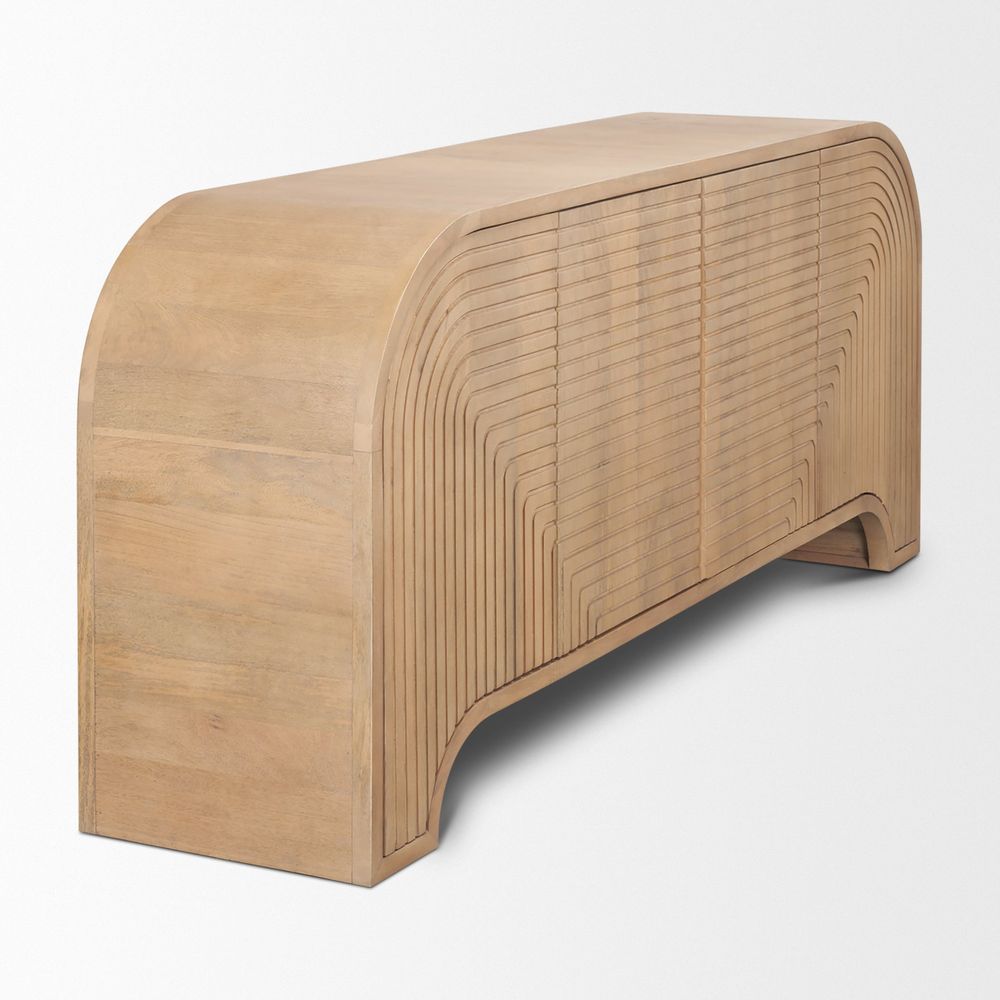 Galvin Light Brown Wood Sideboard