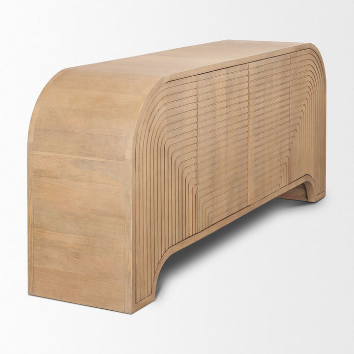 Galvin Light Brown Wood Sideboard