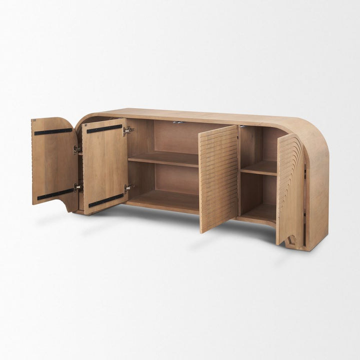 Galvin Light Brown Wood Sideboard