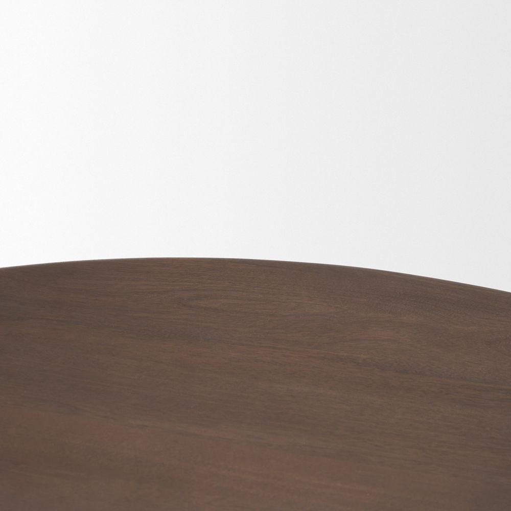 Iris Dark Brown Wood Coffee Table