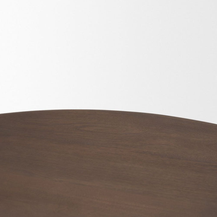 Iris Dark Brown Wood Coffee Table
