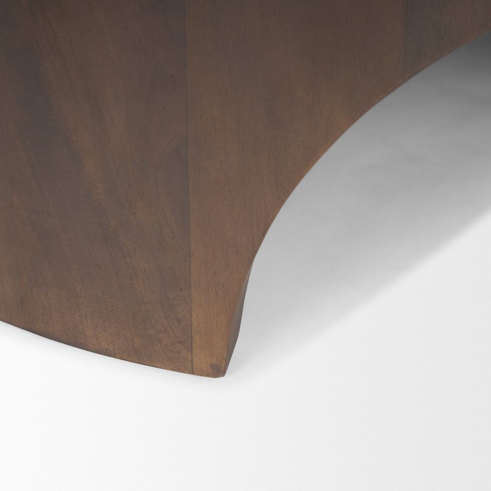 Iris Dark Brown Wood Coffee Table