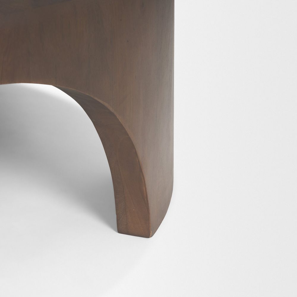 Iris Dark Brown Wood Coffee Table